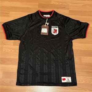 Mitchell & Ness Black and Red NKFC Jersey